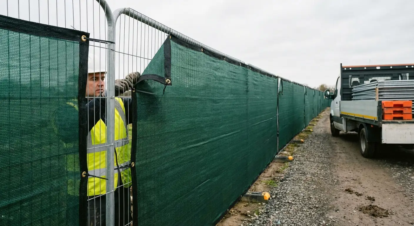 High security temporary fencing perimeter in Dearborn Heights, MI