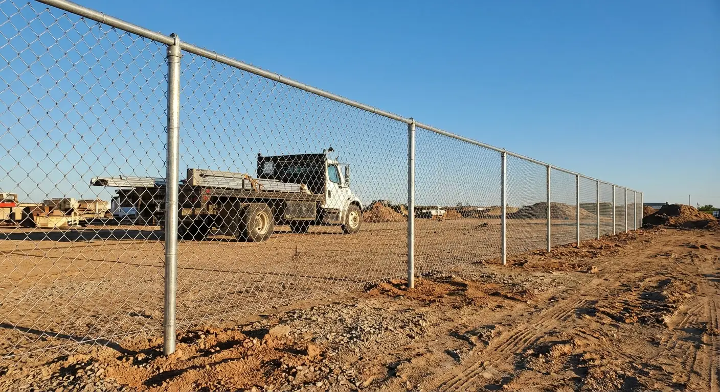 Wind-rated temporary fencing site in Dearborn Heights, MI