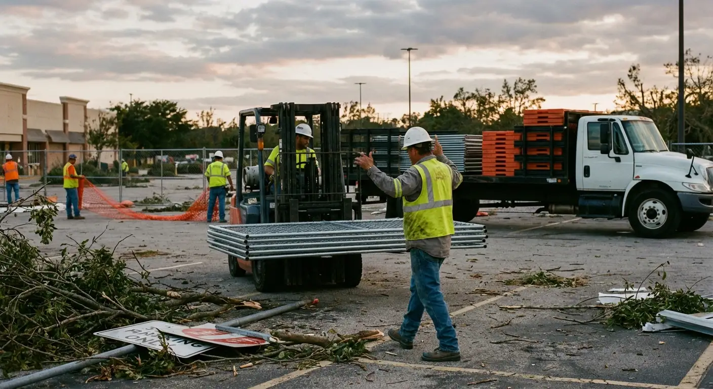 Emergency fencing deployment in Dearborn Heights, MI