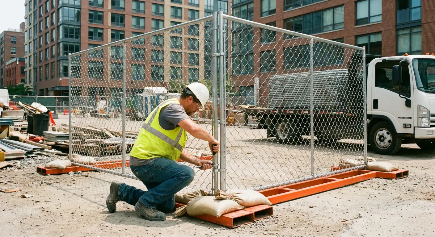 Temporary fence rental services in North Dearborn Heights