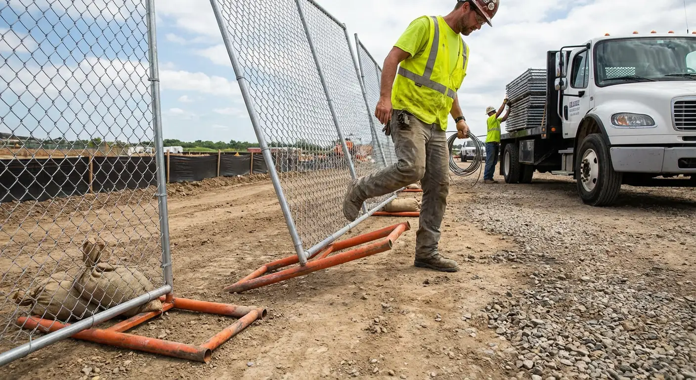 Diagram showing common crowd control barrier failure points in Dearborn Heights, MI