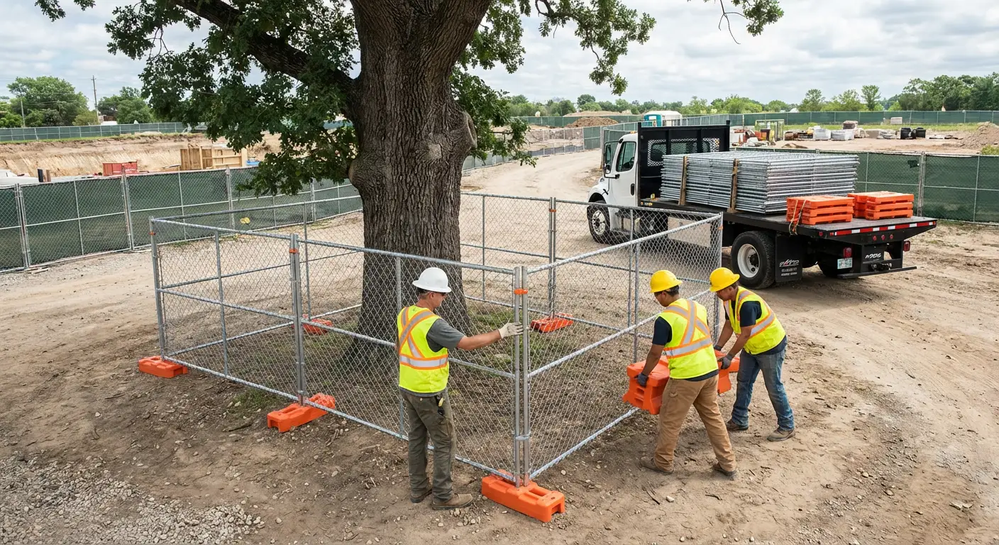 Temporary gate rental and secure perimeter fencing in Dearborn Heights, MI