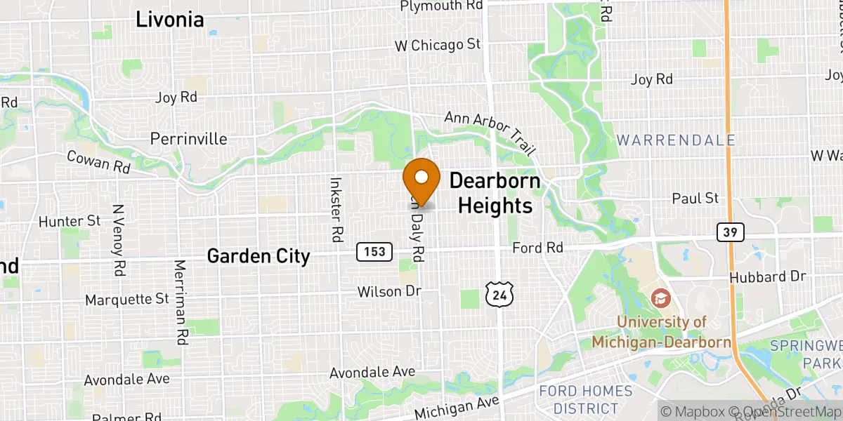  neighborhood map in Dearborn Heights, MI