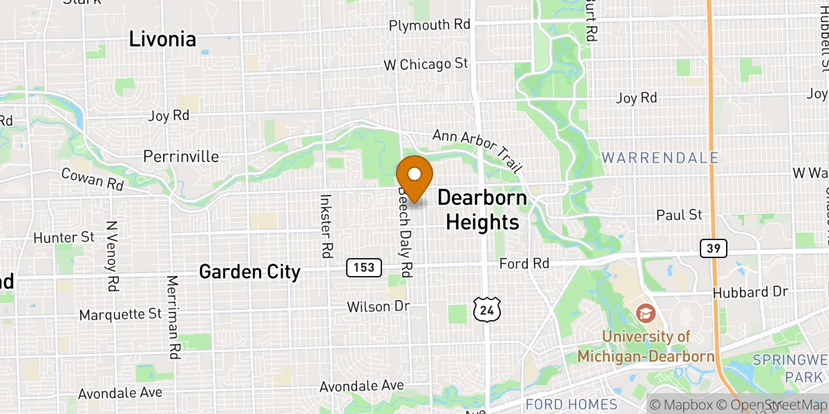 neighborhood map in Dearborn Heights, MI