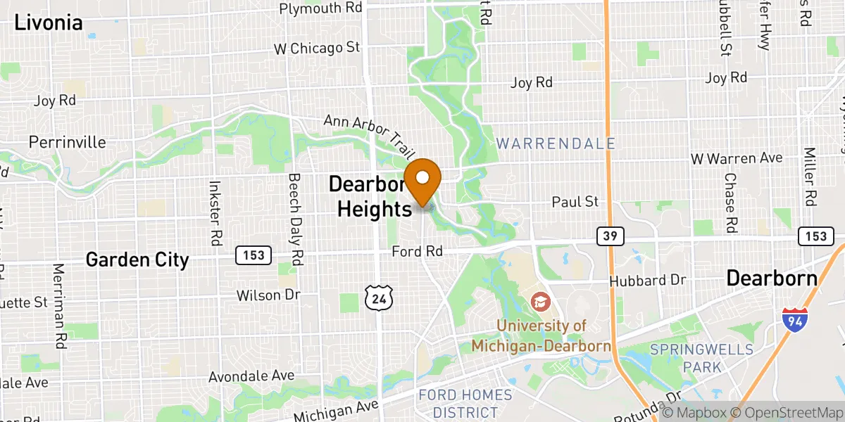  neighborhood map in Dearborn Heights, MI