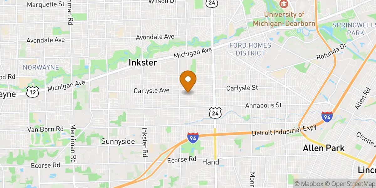  neighborhood map in Dearborn Heights, MI