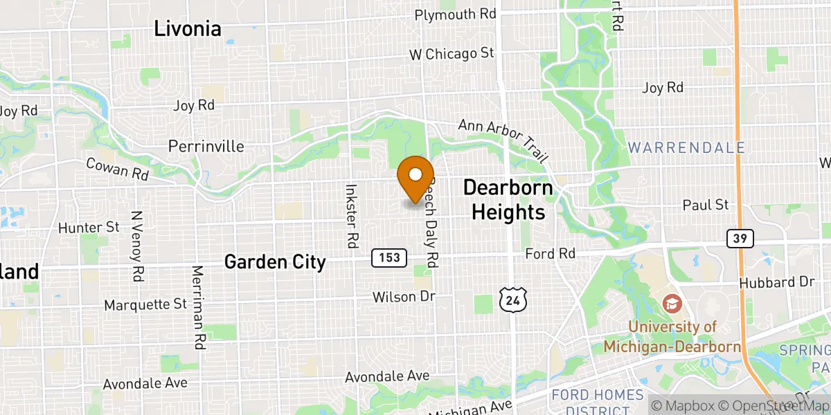  neighborhood map in Dearborn Heights, MI