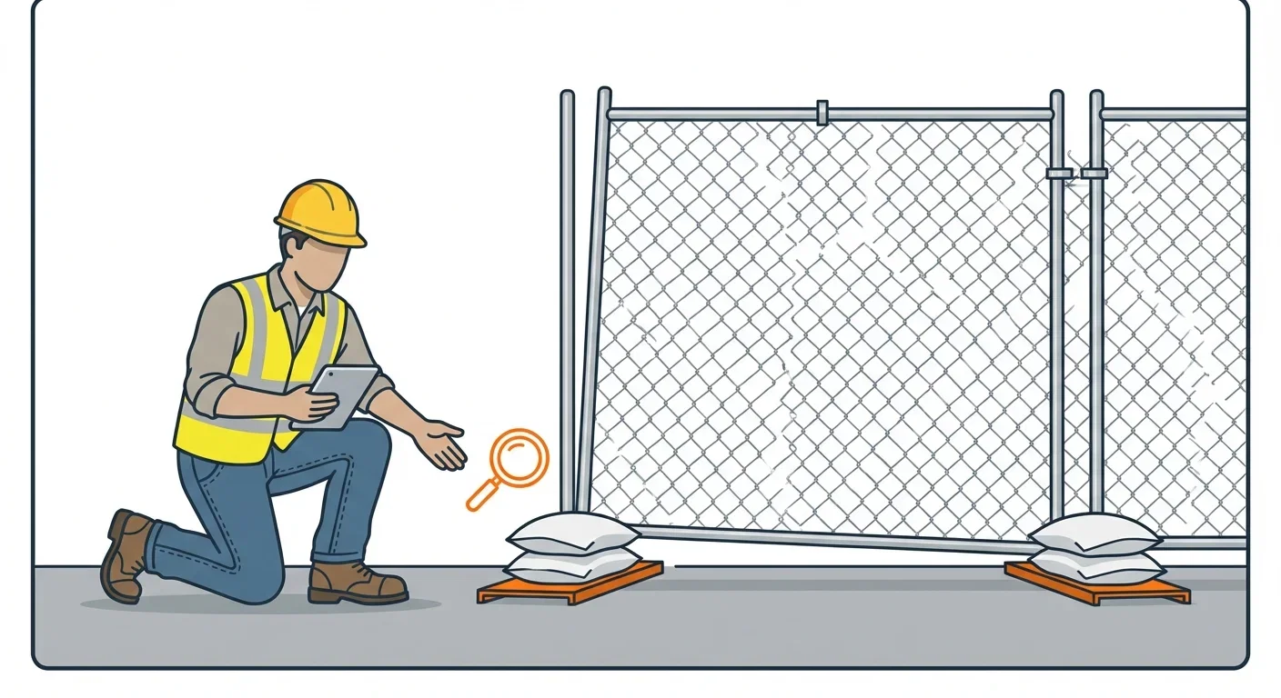 Diagram showing causes of temporary fence instability in Dearborn Heights, MI