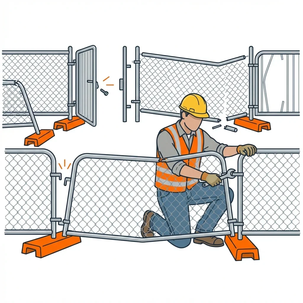 Diagram showing crowd control failure points and safety zones in Dearborn Heights, MI