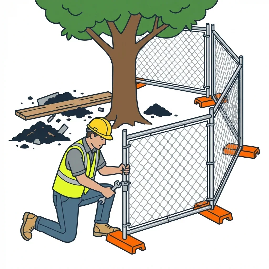 Infographic detailing common tree protection violations and prevention in Dearborn Heights, MI